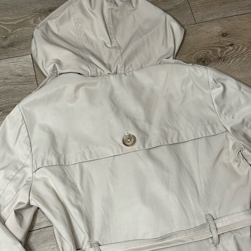 •Sold• Michael Kors Hooded Single Button Belted Trench Coat - Picture 11 of 13